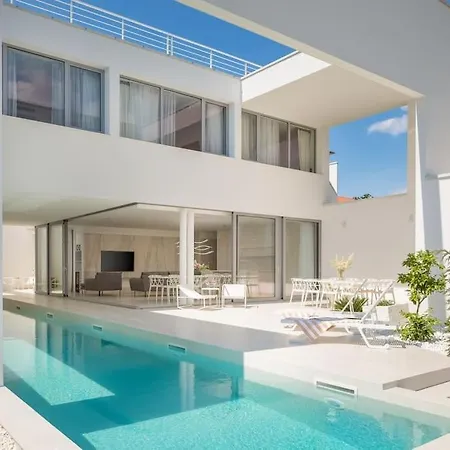Luxury White Palace With Heated Pool Villa